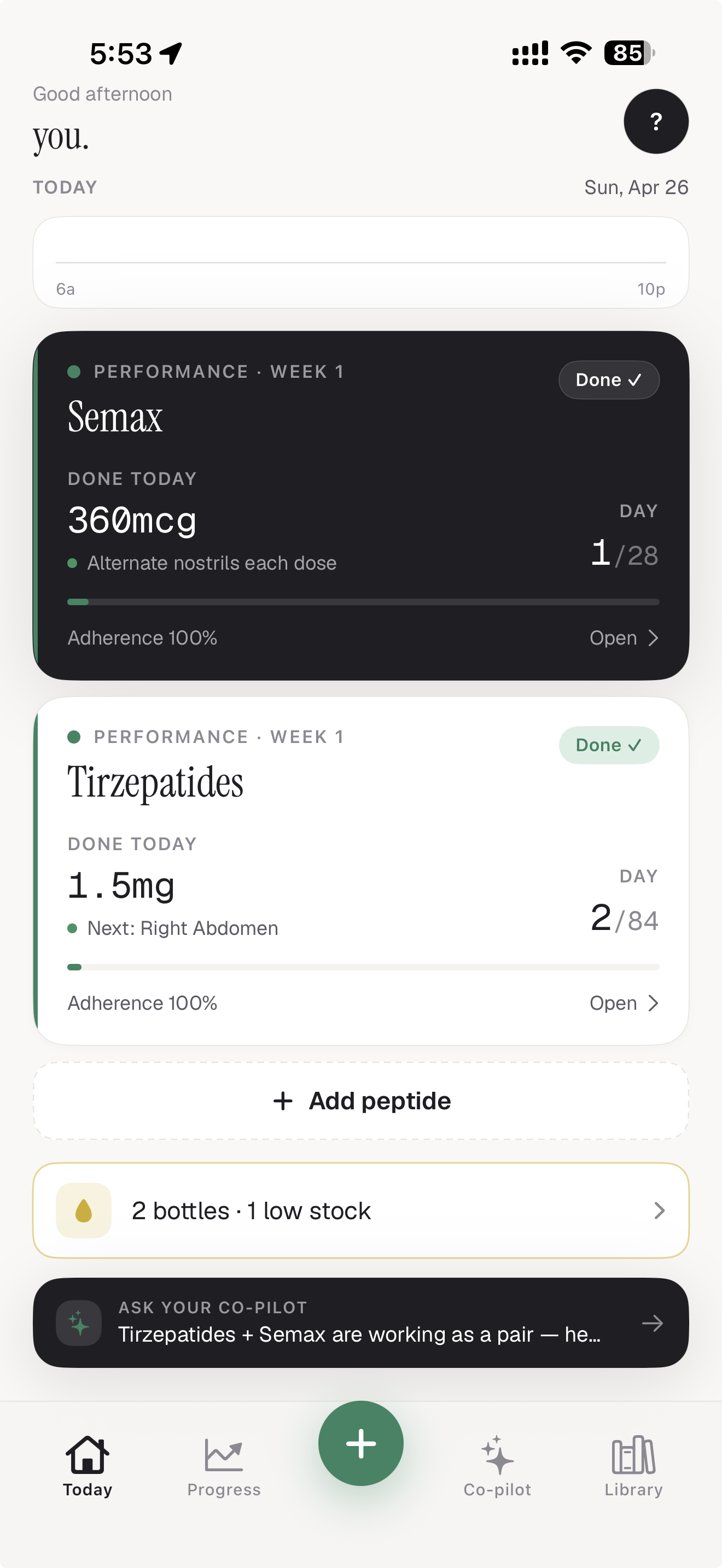 PeptideIQ Dashboard